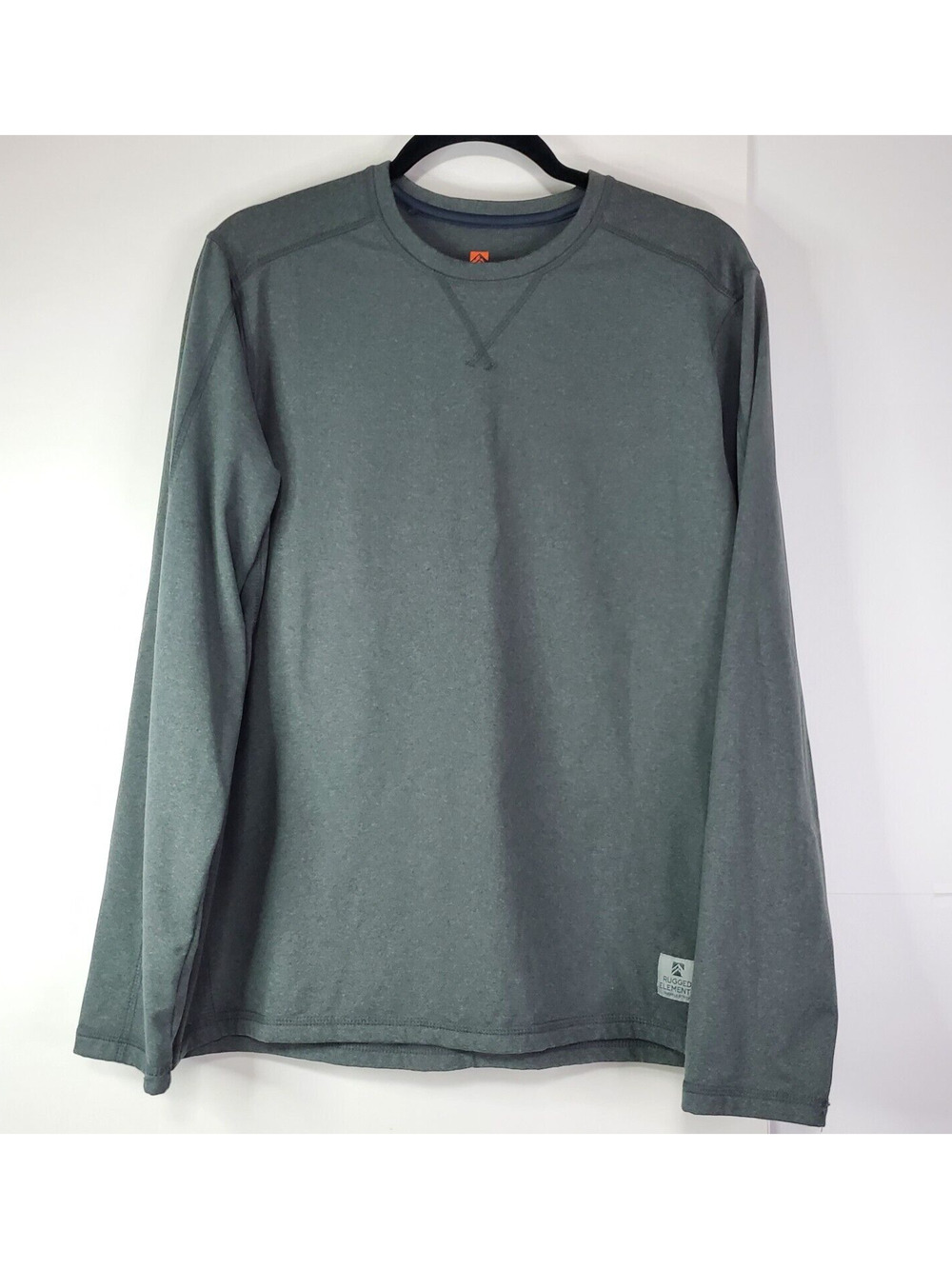 Men’s Rugged Elements Durable Utility Long Sleeve Blue Shirt M Base Layer